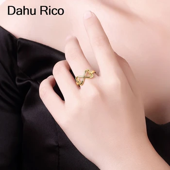 Bijuteria feminina ofertas calientes con envio už dyką aukso spalvos moterims aukso spalvos žiedų aneis Dahu Rikas aukso spalvos žiedų