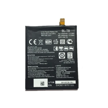 BL-T8 Telefono Baterija LG G Flex D950 D955 LS995 F340S 3500mAh Pakeitimo Baterijos AAA Kokybės