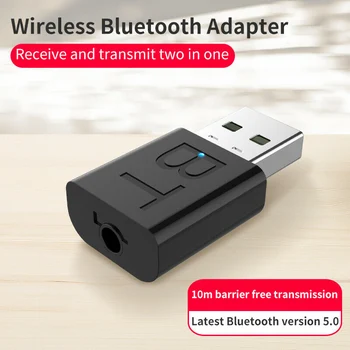 Bluetooth 5.0 Garso Siųstuvą, Imtuvą USB Adapteris TELEVIZIJA PC Automobilinis Nešiojamas Garsiakalbis C66