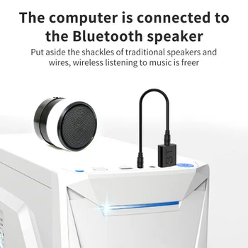 Bluetooth 5.0 Garso Siųstuvą, Imtuvą USB Adapteris TELEVIZIJA PC Automobilinis Nešiojamas Garsiakalbis C66