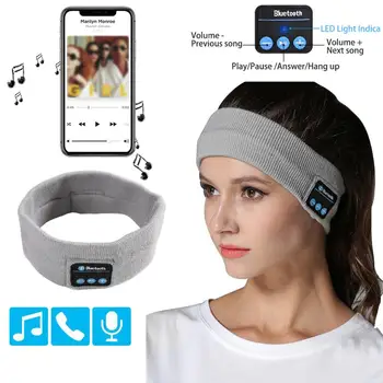 Bluetooth Ekrano Užsklandą Miego Ausines Belaidžių Muzikos, Sporto Ausines Miega Ausinės Garso Lankelis Su Mic
