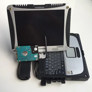 Bmw diagnostikos programinės įrangos, expert mode hdd 500gb su nešiojamuoju toughbook cf19 cf-19 ram 4g, su baterija, touch paruoštas naudoti