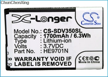Cameron Kinijos 1700mAh Baterija G-4L, HE9701N už Sonocaddie G-4L, V350, V500