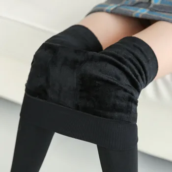Danjeaner 2017 m. Rudens Žiemos Didelio Elastingumo Moterų Antblauzdžiai Šiltas Storas Sklandžiai Integruotos Aksomo Legging Slim Kelnės Moterims