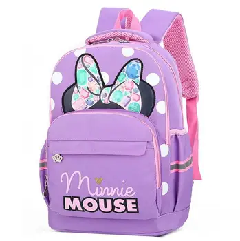 Disney Nauja Vaikai maišelį Vaikams, Cartoon Minnie Mokyklos Krepšiai, Kuprinės Animacinių filmų Princesė Schoolbags Kuprinė Berniukams, Mergaitėms