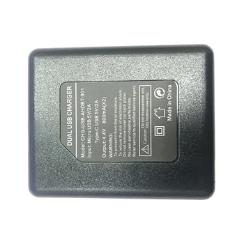Du kartus Port Lizdą, Baterijos Kroviklis, skirtas Gopro 9 Black Sporto Fotoaparato Priedų su USB Laidu Kelionės