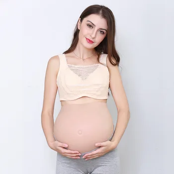 Dvyniai 5-7 mėnesį 3500g Dirbtinis, Netikras Silikono Nėščia Aktoriai atlieka netikras nėštumas modelius fotografuoti netikrą skrandžiai