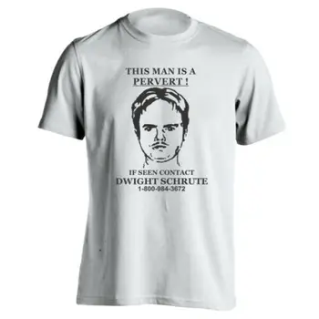 Dwightas Schrute Iškrypėlis, Pasirašyti Juokinga Tarnyba Rodyti Balta Pagrindinės VYRIŠKI T-Shirt