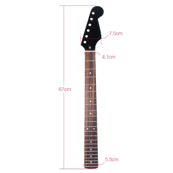 Elektrinė Gitara 22 Skirsniai Naujas Pakeitimas Klevas Kaklo Raudonmedžio Fretboard Fingerboard už Elektrinė Gitara