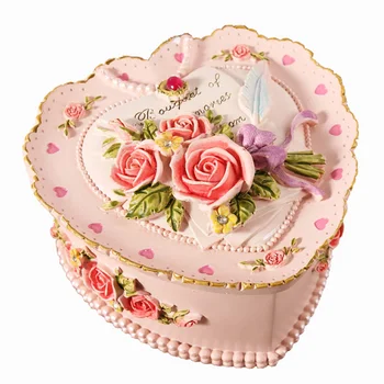 Europos Teismas Retro talpinimo Kūrybingi gimtadienio dovana Princesė namuose priedai papuošalų dėžutė Dekoratyvinė dėžutė