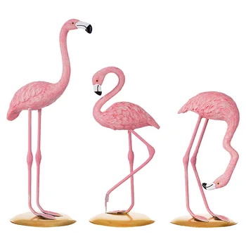 Flamingo Miniatiūrinė Skulptūra / Gyvūnų Statulas Stalas Sodo Vejos Art Deco Amatų Festivalis Šalis Dovanos / Namų Dekoro Priedai