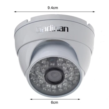 Gadinan Saugumo CMOS 800tvl/1000TVL IR-CUT 48IR Naktinio Matymo Metalo Kupolo Lauko CCTV Kameros Home Security Priežiūra