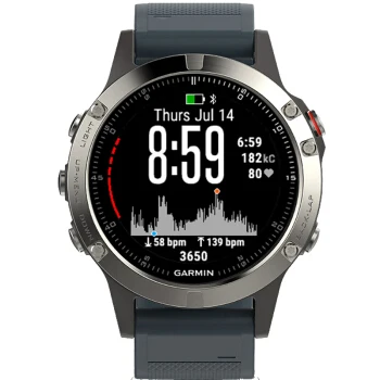 Garmin Fenix 5 ekstremalaus sporto laikrodžiai maratonas klasikinis širdies ritmo monitorius žiūrėti kompasą plaukimas temperatūros ir slėgio smart žiūrėti