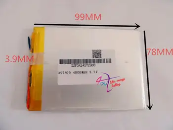 Geriausia akumuliatoriaus prekės ženklo Nemokamas pristatymas 3.7 V 4000 mah 7 colių G2 tablet VIDURIO kokybės produktus ličio-jonų polimerų baterija 39789