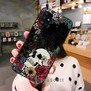 Grim Reaper Kaukolės Skeletas Prabanga, Telefono dėklas, Skirtas Samsung S6 S7 krašto S8 S9 S10 e plius A10 A50 A70 note8 J7 2017