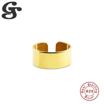 GS Plačiai Atverti Piršto Žiedai, 925 Sterlingas Sidabro Moterų Fine Jewelry Šviesos Prabanga Neįvertinta, Subtilus, Paprastas Anillos 2020 Nauja Tendencija