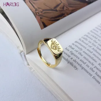 Harlig sterlingas sidabro 925 aukso spalvos žiedas moterims alergija nemokamai bižuterijos nemokamas pristatymas