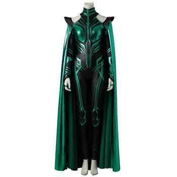 Hela Jumpsuit apsiaustu cosplay kostiumas Helovyno Karnavalas Cosplay Kostiumas Moterims