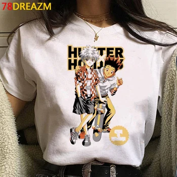Hunter x Hunter Killua Hisoka drabužius vyrų tumblr estetinės streetwear harajuku pora vasaros top harajuku