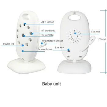 INQMEGA Spalvų Vaizdo Wireless Baby Monitor Saugumo Kameros Elektroninių Radijo Vaizdo Auklė Temperatūra Auklė Mobili Para Bebe