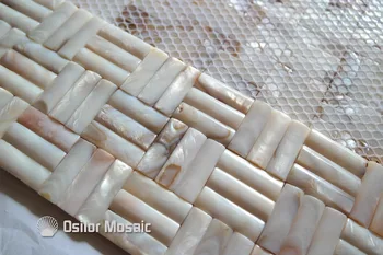 Išgaubto natūralių Kinijos gėlo vandens shell vientiso motina perlų mozaikos plytelių, vonios sienos plytelių apdaila