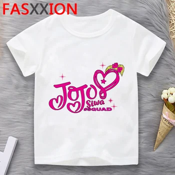 Jojo Siwa paauglių vaikų mergaičių marškinėlius drabužių juokingas animacinių filmų vasaros dziecko t-shirt didelis nerimauti