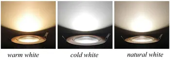 Juoda Korpuso 10w Cob Led Šviestuvai Pritemdomi Led šviestuvas lubų vietoje šviesos 800LM AC85-265V 12V Šiltas Natūralus Baltas + Vairuotojas CE, UL