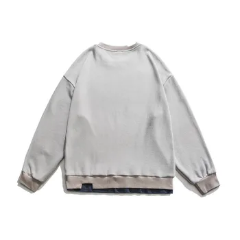 Kalnų spausdinti sweatershirts šmm rudenį harajuku streetwear atsitiktinis medvilnės puloveriai negabaritinių ilgomis rankovėmis outwear