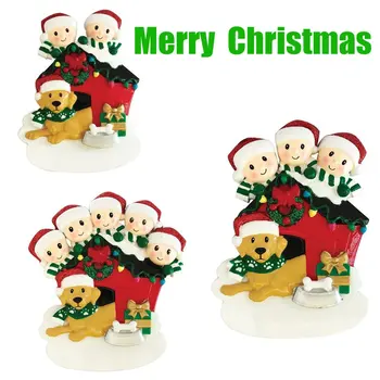 Kalėdų Ornamentu Sniego Šuo Modelis Kalėdų Eglutės Ornamentu Dekoravimui Vertus-Išplauti Namuose Kabo Pakabučiai