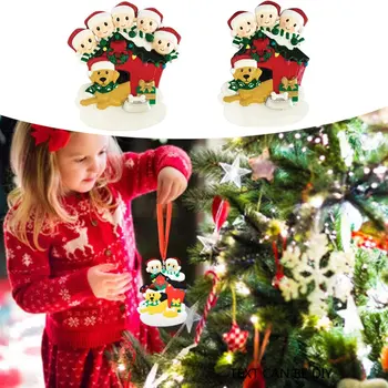Kalėdų Ornamentu Sniego Šuo Modelis Kalėdų Eglutės Ornamentu Dekoravimui Vertus-Išplauti Namuose Kabo Pakabučiai