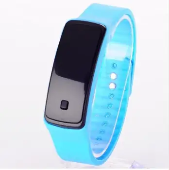 Karšto Nauja Mada dizainas Jutiklinis Ekranas LED Skaitmeninio Sporto moterų laikrodžiai Imitacija Pažangių elektroninių Silikono vyrai žiūrėti