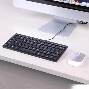 Karšto Pardavimo Klaviatūros Sumanūs Gamyba K1000 Super Slim USB Mini Multimedijos Laidinė Klaviatūra 78 Klavišai Kaypad už Sąsiuvinis
