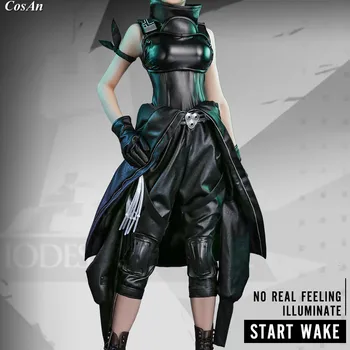 Karšto Žaidimas Arknights Hoshiguma Cosplay Kostiumų Mados Gražus Juodos Odos Combat Uniform Vaidmuo Žaisti Drabužių Limited Edition