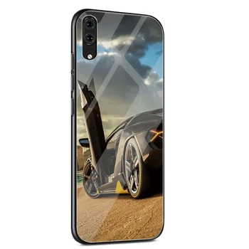 Kietas mažų automobilių Stiklo telefonas Case Cover For Samsung Galaxy S7 Krašto S8 S9 S10 Plus Pastaba 8 9 10 Plius Lite Dangtis