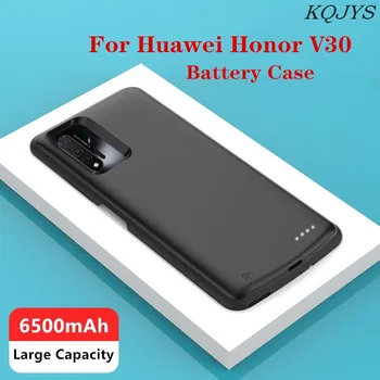 KQJYS Už Huawei Honor V30 Baterija Atveju 6500mAh Nešiojamas Atsarginės Elektros Banko Galia Atveju Huawei Honor V30 Baterijos Kroviklis Atvejais