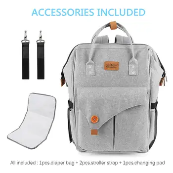 Kūdikių vystyklų krepšys mama valkata krepšiai, USB didelės talpos vandeniui sauskelnių maišas rinkiniai mumija motinystės kelionių kuprinė slaugos krepšys