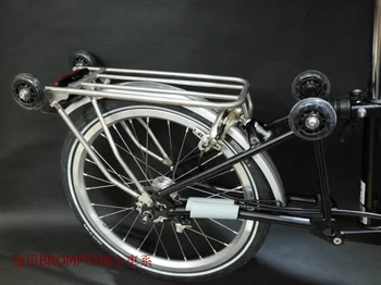 Lankstymo dviračių laikiklis titano sulankstomas galinis lentyna brompton dviratį universalus laikiklis lengvas
