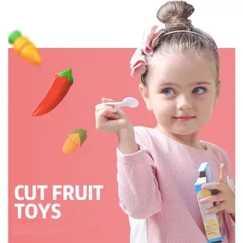 LeadingStar Vaikai Supjaustyti Daržoves Plastiko Žaislas Vaisių Apsimesti, Maisto Kūdikių Virtuvės Žaislai, Miniatiūrinės Maisto Žaidimas Mergaitėms Ir Berniukams