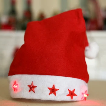 LED Kalėdų Skrybėlę Vaikams Kalėdų Senelis Dovanas Bžūp Naujos Kalėdinės Kepurės