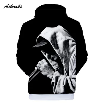Mados Naujo Dizaino Vyrai Moterys Hoodies 3D Spausdinimo Reperis Eminem Megztinis rudenį, žiemą 3D Hoodie Tracksuit Atsitiktinis Marškinėlius, Paltai