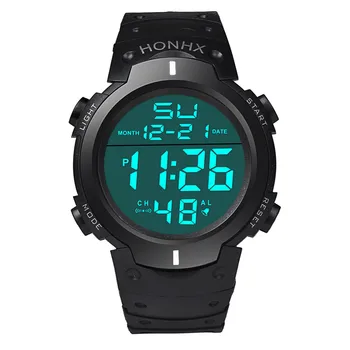 Mados Žiūrėti Vyrų Top Brand Skaitmeninis LED Laikrodis Men' s Lauko Sporto Silikono Dirželis Laikrodžius 2020 Dovana Relogio Masculino