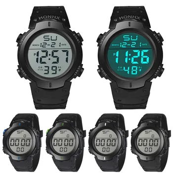 Mados Žiūrėti Vyrų Top Brand Skaitmeninis LED Laikrodis Men' s Lauko Sporto Silikono Dirželis Laikrodžius 2020 Dovana Relogio Masculino