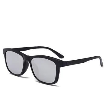 Magnetinio Įrašo akiniai nuo saulės vyrams poliarizuota sunglass TR90 veidrodinį oculos masculino