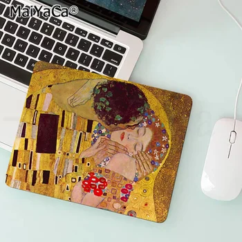 MaiYaCa Anime Kiss Gustavo Klimto Dizainas mažos Pelės mygtukai PC Kompiuteris kilimėlis Sklandžiai Rašymo Bloknote Staliniai kompiuteriai Mate žaidimų pelės mygtukai