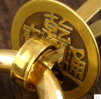 Mažų monetų, žiedą, Kinijos klasikinių baldų reikmenys vario žiedas sagtis senovinės spintos stalčių traukti mažas rankena