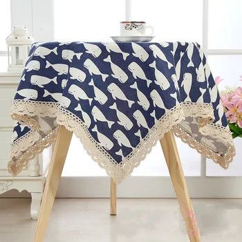 Medvilnės ir lino padengto audinio staltiesė staltiesė daugiafunkcinė rankšluostį apvali staltiesė