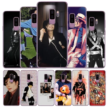 Michael Jackson Minkštas Silikoninis Telefono dėklas Samsung S7 KRAŠTO S7 S8 S9 S10 S20 Plius S10lite Pastaba 8 9 10 A30 A40 A50