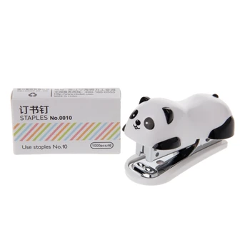 Mini Panda Siūti, Nustatyti Popieriaus, Segtuvų Per 1000pcs Kabės Office Mokyklos Tiekimo Dropshipping