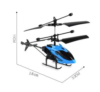 Mini RC drone Plaukioja RC Sraigtasparnis nepilotuojamų Orlaivių Infraraudonųjų spindulių Indukcijos LED Šviesos Nuotolinio Valdymo drone Vaikų Žaislas
