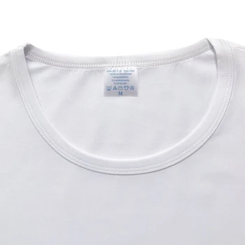Moterų Atsitiktinis vientisos Spalvos Trumpas Sleevele Baltos spalvos Marškinėlius Letter Spausdinimo negaliu Kvėpuoti Marškinėliai